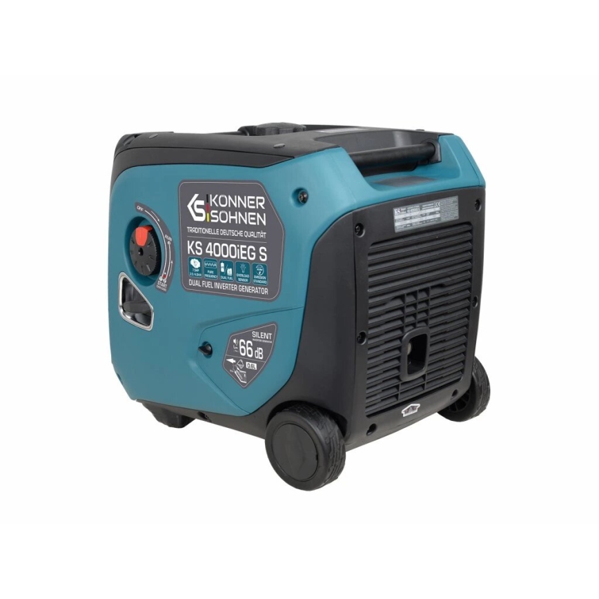 Könner & Söhnen 5106 - Gāzes un degvielas invertora elektriskais ģenerators KS 4000iEG S 4000W