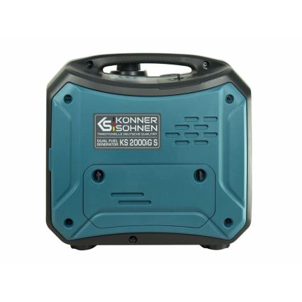 Könner & Söhnen KS7869 - Gāzes un degvielas invertora elektriskais ģenerators KS 2000iG S 2000W