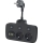 Kontaktligzdas sadalītājs ar slēdzi LINEA 2x230V + 4xUSB A/C SCHUKO melna