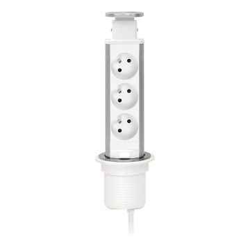 Kontaktligzdu stabs galda virsmai 3x230V