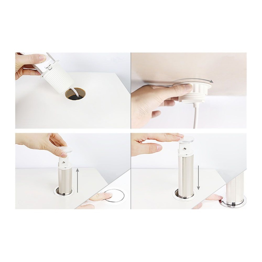 Kontaktligzdu stabs galdam, 3x230 V