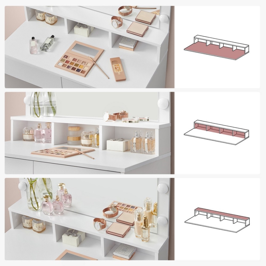 Kosmētikas galdiņš HATOR, balts