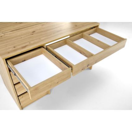 Kosmētikas galds AMORIO 120x55 cm, artisan ozols