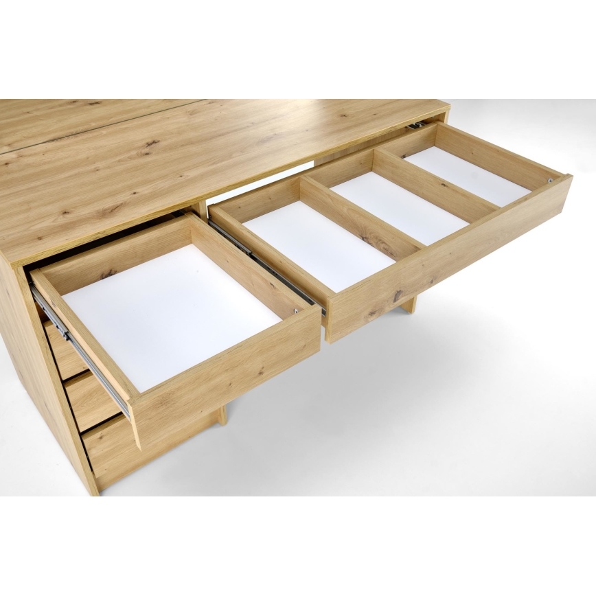 Kosmētikas galds AMORIO 120x55 cm, artisan ozols