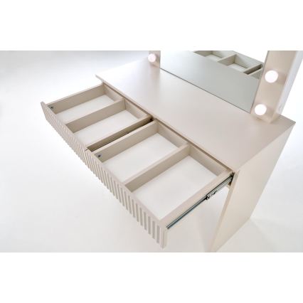 Kosmētikas galds AMORIO 94x43 cm kašmīrs