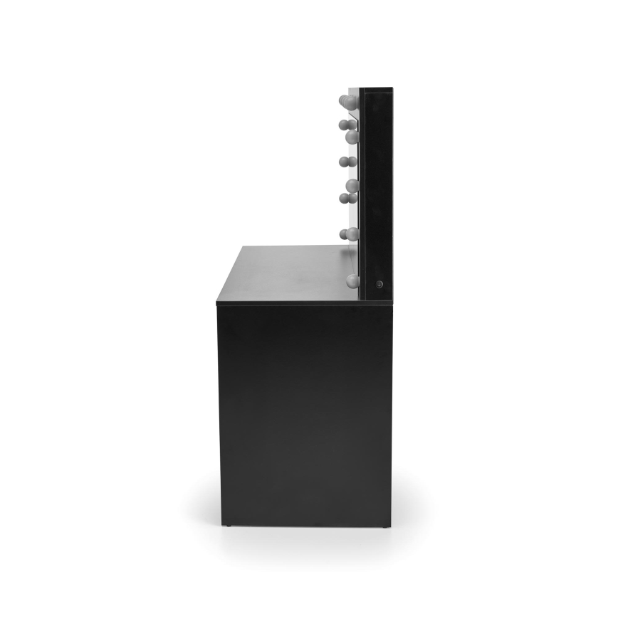 Kosmētikas galds AMORIO, melns