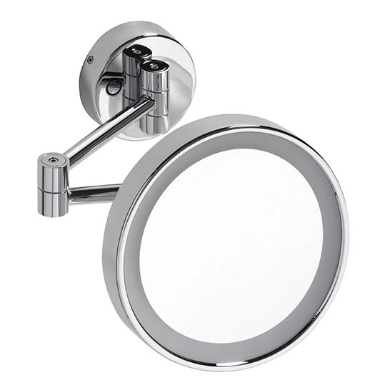 Kosmētikas spogulis 22x20 cm, sudraba krāsā