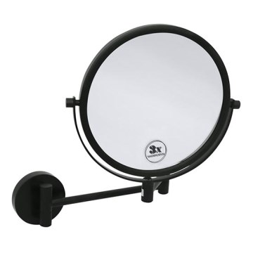 Kosmētikas spogulis 23x28 cm melns