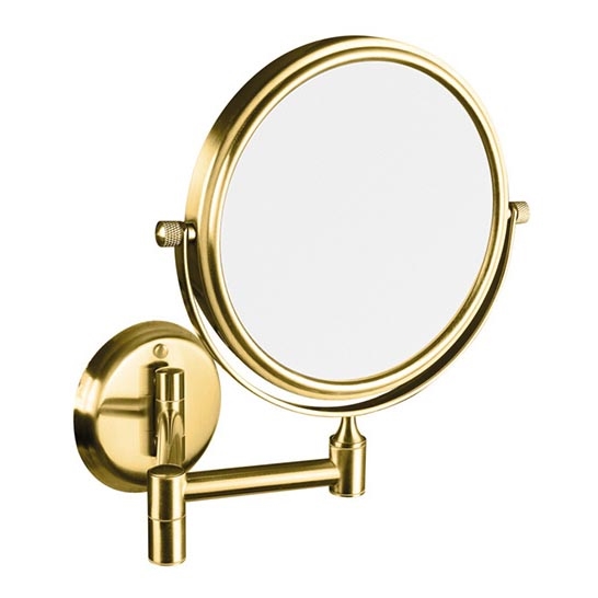 Kosmētiskais spogulis 18x25 cm, nerūsējošā tērauda/zelta apdare