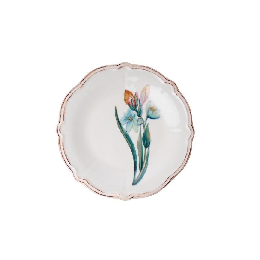 Krāsaina 18 daļu porcelāna servīze