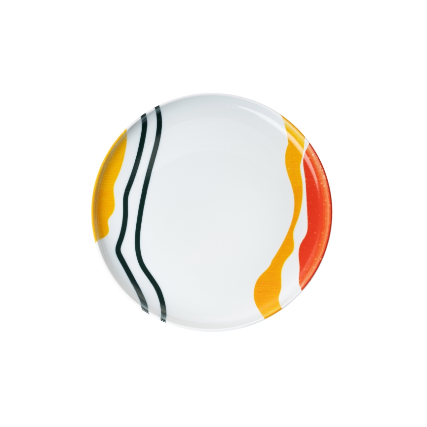 Krāsaina 18 daļu porcelāna servīze