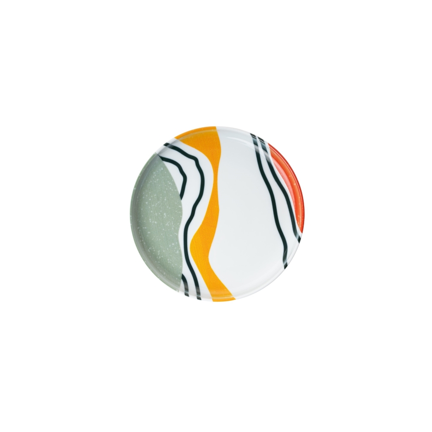 Krāsaina 18 daļu porcelāna servīze