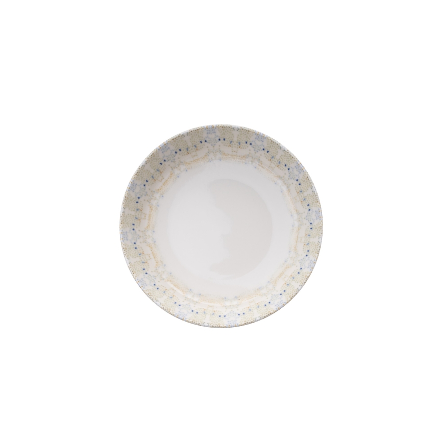 Krāsaina porcelāna 12 daļu galda servīze