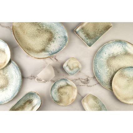 Krāsains 18 daļu porcelāna trauku komplekts