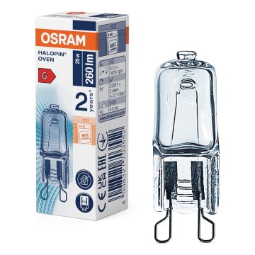 Krāsns spuldze HALOPIN G9/25W/230V 2700K - Osram