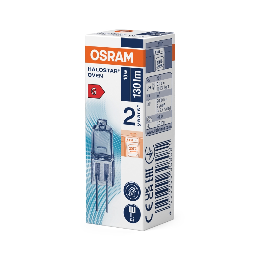 Krāsns spuldze HALOSTAR G4/10W/12V 2700K - Osram