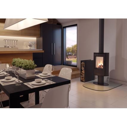 Kratki - Tērauda kamīna krāsns 8kW 150mm