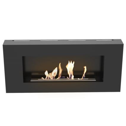 Kratki - Sienas BIO Kamīns 40x90 cm 1,5kW melna