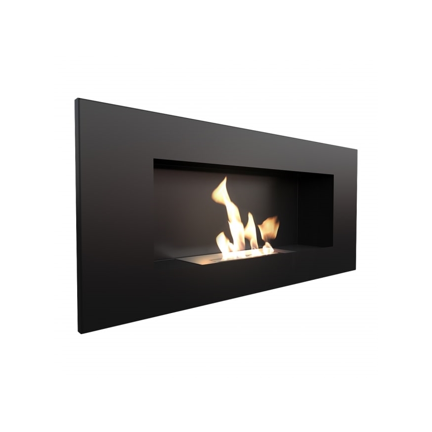 Kratki - Iebūvējams BIO Kamīns 40x90 cm 2kW melna