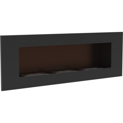 Kratki - Iebūvējams BIO Kamīns 40x120 cm 3x1,1kW melna