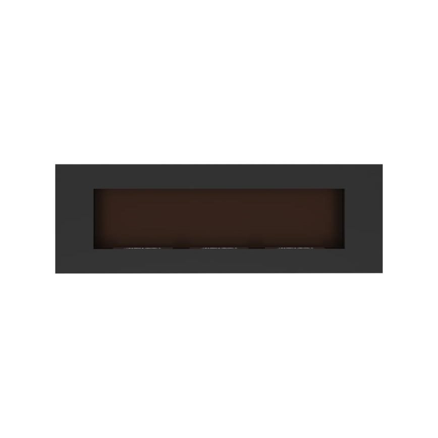 Kratki - Iebūvējams BIO Kamīns 40x120 cm 3x1,1kW melna