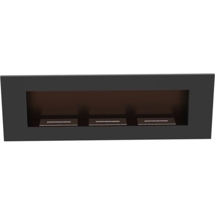 Kratki - Iebūvējams BIO Kamīns 40x120 cm 3x1,1kW melna