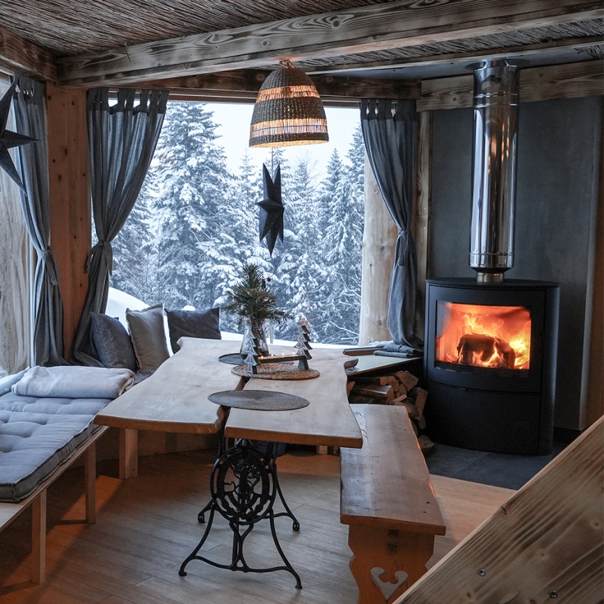 Kratki - Tērauda kamīna krāsns 10kW 150mm