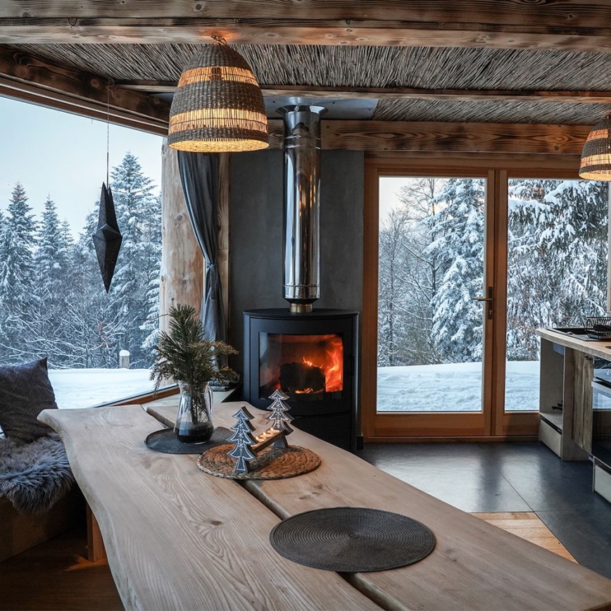 Kratki - Tērauda kamīna krāsns 10kW 150mm