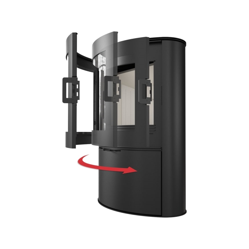 Kratki - Tērauda kamīna krāsns 10kW 150mm