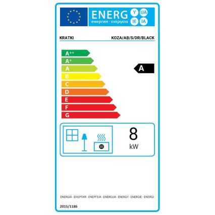 Kratki - Tērauda kamīna krāsns 8kW 150mm