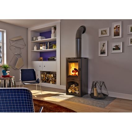 Kratki - Tērauda kamīna krāsns 7kW 150mm