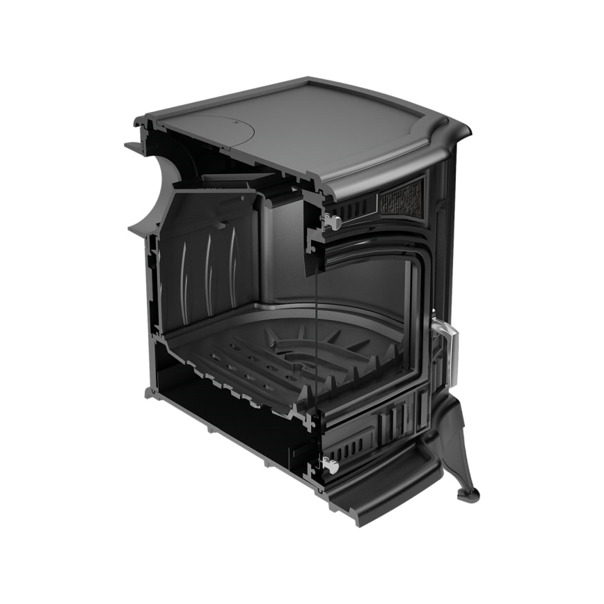 Kratki - Čuguna kamīns 10kW 150mm