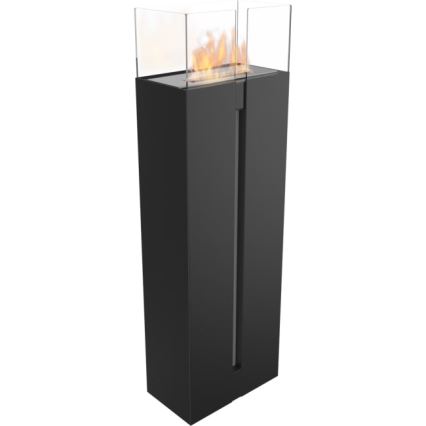 Kratki - BIO kamīns 113,6x35,9 cm 2kW melns