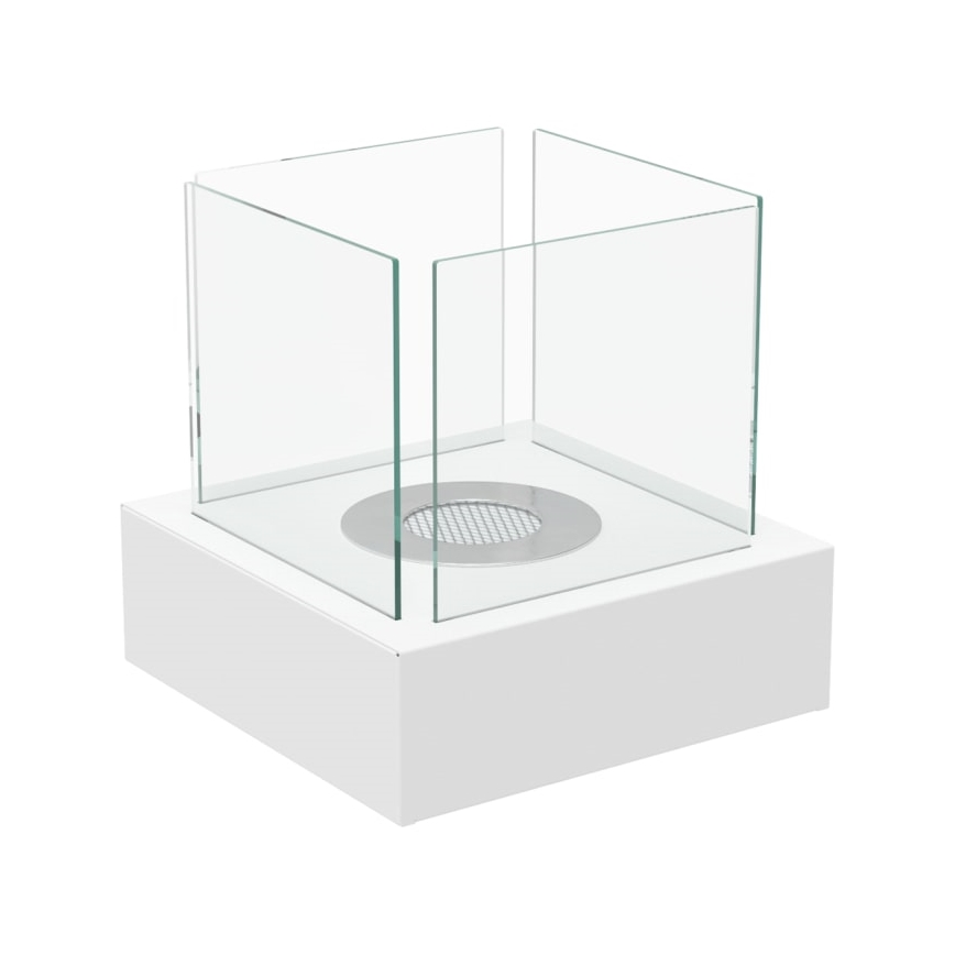 Kratki - BIO Kamīns 30,3x30 cm 1kW balta