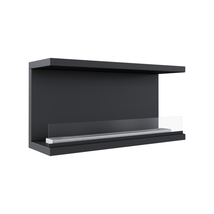 Kratki - Iebūvējama BIO Kamīns 50x100 cm 3,5kW melna