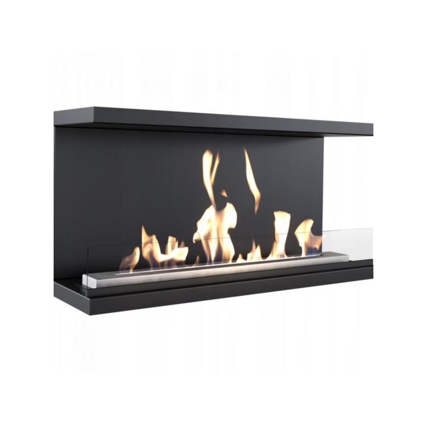 Kratki - Iebūvējams BIO Kamīns 50x100 cm 7kW melna