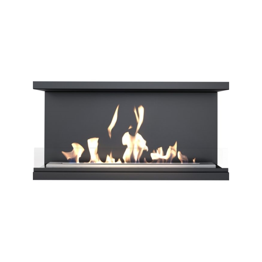 Kratki - Iebūvējams BIO Kamīns 50x100 cm 7kW melna