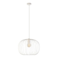 Krēmkrāsas pakaramā lampa ar vadu OVELLA 1xE27/15W/230V Ø 46 cm