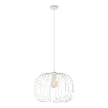 Krēmkrāsas pakaramā lampa ar vadu OVELLA 1xE27/15W/230V Ø 46 cm