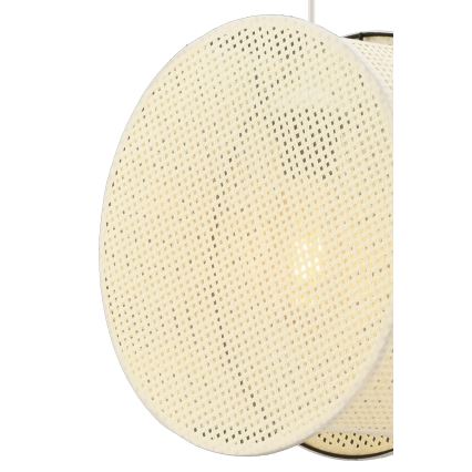 Krēmkrāsas pakaramais lukturis BIG DRUM ar trošu stiprinājumu 1xE27/60W/230V
