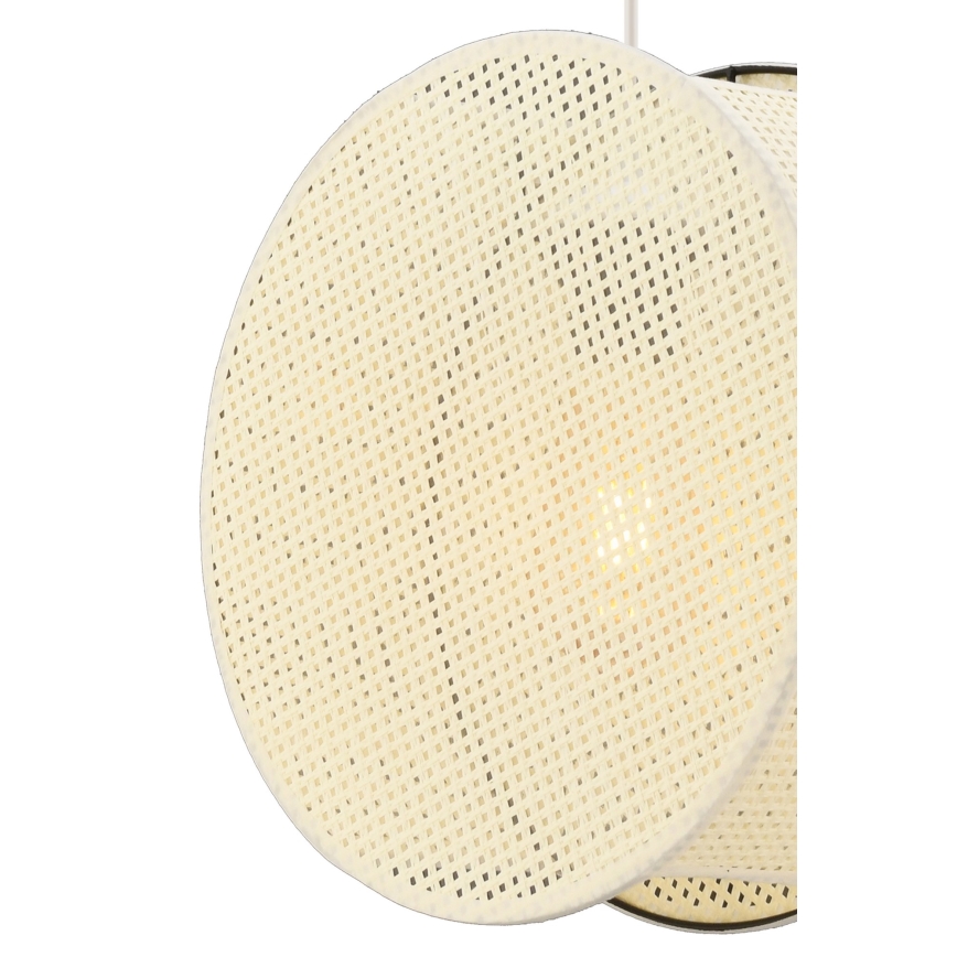 Krēmkrāsas pakaramais lukturis BIG DRUM ar trošu stiprinājumu 1xE27/60W/230V