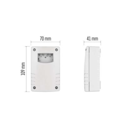 Krēslas slēdzis 1800W/230V IP65 balts