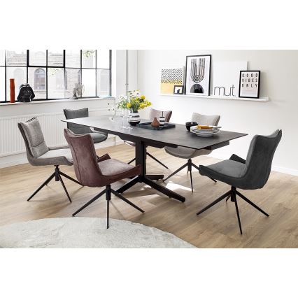 Krēsli ZAIRA, 2 gab., brūni/sarkani