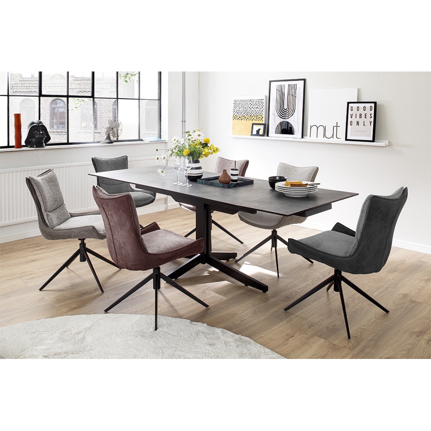 Krēsli ZAIRA, 2 gab., brūni/sarkani