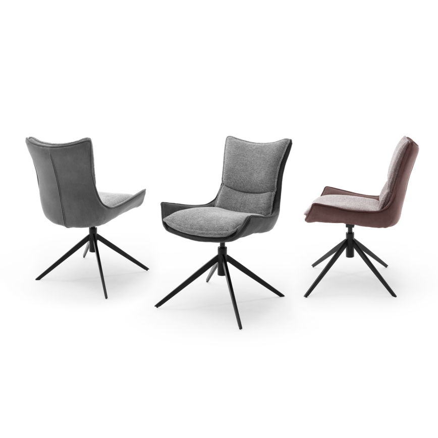 Krēsli ZAIRA, 2 gab., brūni/sarkani