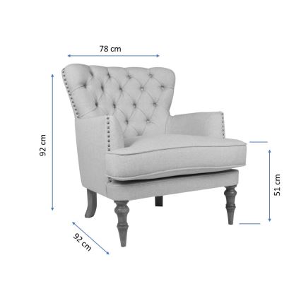 Krēsls SCOT, bēšs