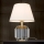 Kristāla galda lampa ALEXIS 1xE27/60W/230V krēmkrāsa/zelta/caurspīdīga