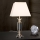 Kristāla galda lampa POKAL 1xE27/60W/230V krēmkrāsa/caurspīdīga