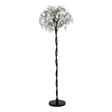 Kristāla grīdas stāvlampa 5xG9/40W/230V melna