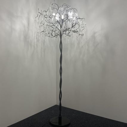 Kristāla grīdas stāvlampa 5xG9/40W/230V melna